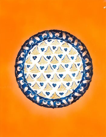Aldo Mondino "Iznik" 2001-2002
olio su vetro
cm 50x40

Provenienza
Galleria Astu