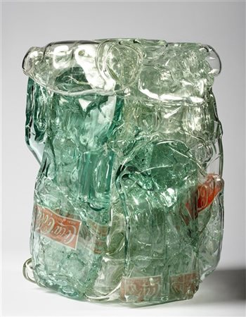 César "Compression de coca-cola" 1992
compressione di bottiglie di vetro
cm 38x1