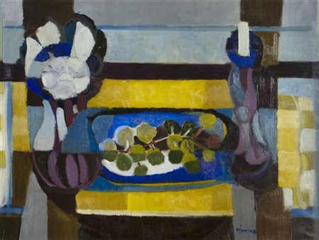 Giuseppe Ajmone "L'uva" 1951
olio su tela
cm 60x80
Firmato e datato 51 in basso