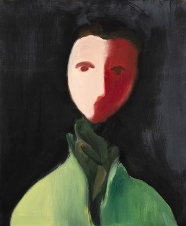 Virgilio Guidi "Ritratto" anni'50 olio su telacm 60x50Firmato in basso a d