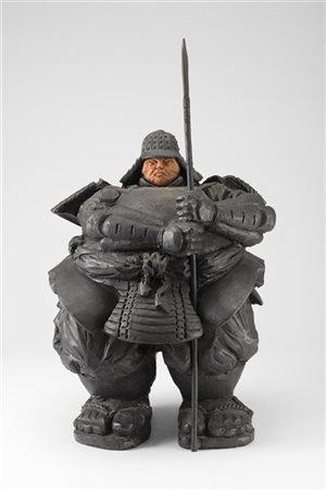 Matteo Pugliese "Custode Samurai III" 2008
bronzo
cm 24x21x44
Firmata e datata 0