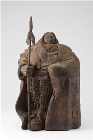 Matteo Pugliese "Custode Redskin" 2007
bronzo
cm 20x20,5x33,5
Firmata e datata 0