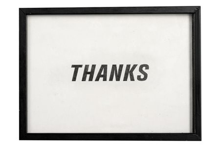 Allan McCollum "Visible Marker (Drawing) #614" 1999
matita su carta, cornice ori