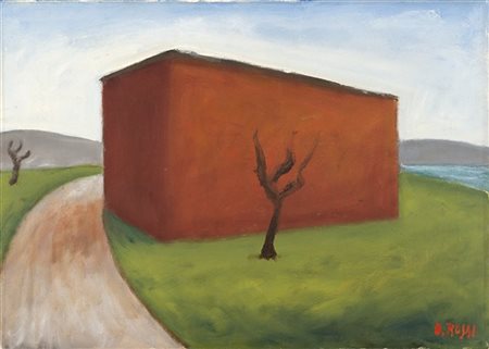 Ottone Rosai "Casotto Rosso" 1955 circa
olio su tela
cm 50x70
Firmato in basso a