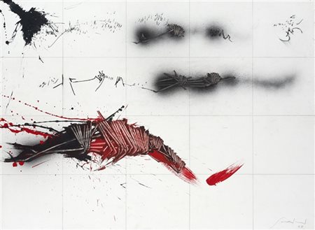 Emilio Scanavino "Senza titolo" 1978
acrilico, matita grassa e grafite su carton