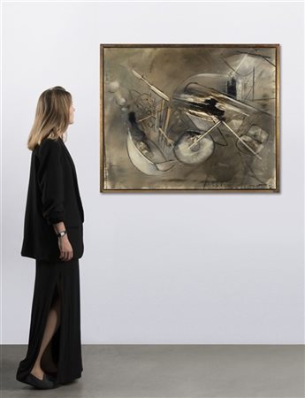 Roberto Matta "Senza titolo" 1960 circa
olio su tela
cm 80x100
Firmato in basso