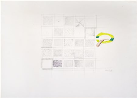 Gastone Novelli "Senza titolo" 1968
tecnica mista su carta
cm 47,5x65,5
Firmato