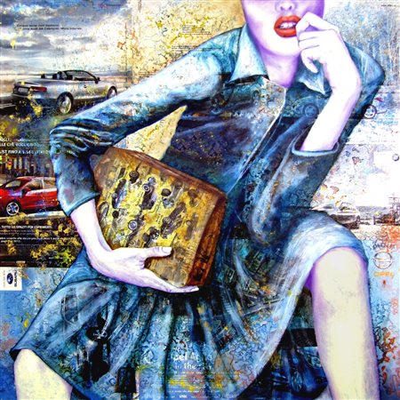 LEONARDO VECCHIARINO, Rosso e blu, 2019