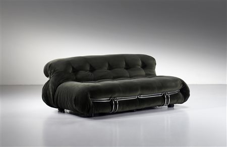 SCARPA AFRA (1937 -2011) & TOBIA (n. 1935) - Divano modello Soriana, produzione Cassina, 1970. .