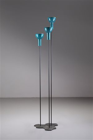SARFATTI GINO (1912 - 1985) - Tre lampade da terra modello 1073/3, prima versione 1956. (3).