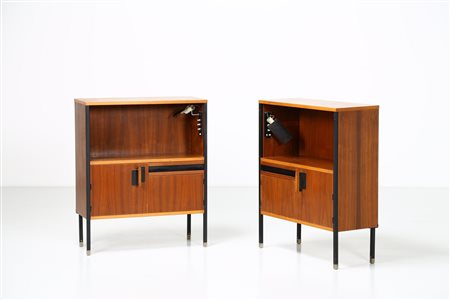 PARISI ICO (1916 - 1996) - Coppia di comodini modello Positano, produzione MIM, 1959. (2).