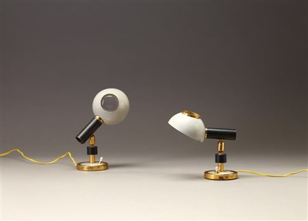 TORLASCO OSCAR (1934 - 2004) - Coppia di lampade da tavolo, produzione Lumi anni '50. (2).