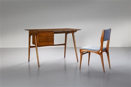 DE CARLI CARLO (1910 - 1999) - Scrittoio con sedia modello 683, produzione Cassina anni '50.