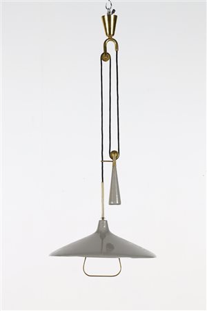 LELII ANGELO (1911 - 1979) - Lampada a sospensione modello 12126 anni '50.