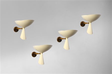TORLASCO OSCAR (1934 - 2004) - Quattro lampade da parete modello AD/1 , produzione Lumen anni '50.