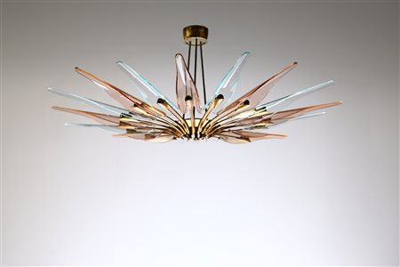 INGRAND MAX (1908 - 1969) - Lampada a sospensione modello 1563 A (Dahlia) , produzione Fontana Arte, 1955.