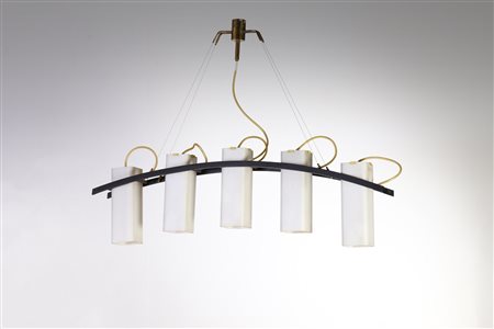 LELII ANGELO (1911 - 1979) - Lampada a sospensione, mod. 12701 produzione Arredoluce, 1958.