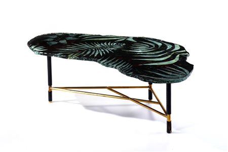 BARNABE' DUILIO in arte DUBE' (1914 - 1961) - Tavolino produzione Fontana Arte anni '60.