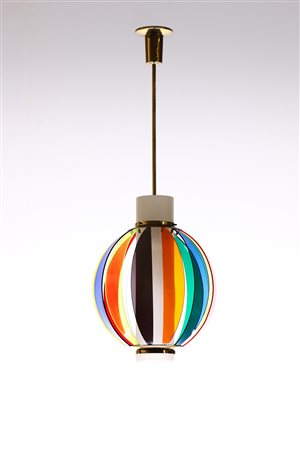 LELII ANGELO (1911 - 1979) - Lampada a sospensione modello 12522 Arcobaleno, produzione Arredoluce,1956.
.
