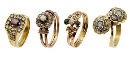 LOTTO DI QUATTRO ANELLI