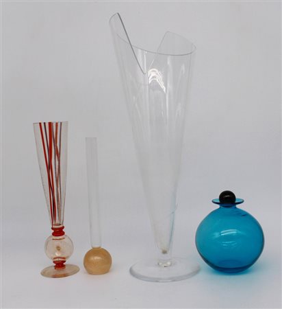 Quattro oggetti in vetro - Four glass objects