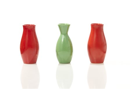 "Pozzi Ceramiche" , Set di tre vasi