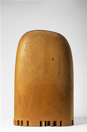 Giuseppe Rivadossi "Casa, IV"
1975. Legno di tiglio. Pezzo unico. (cm 60x38x19)