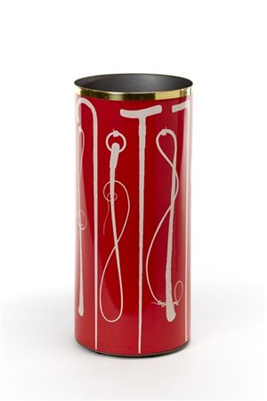 Piero Fornasetti Portaombrelli della serie "Ombrelli e bastoni". Milano, anni '6