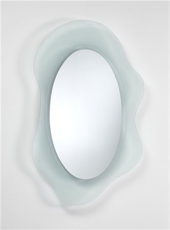 Nanda Vigo Specchio modello "Round Round 160". Produzione Glas Italia, Macherio,