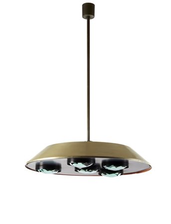 Max Ingrand Lampada a sospensione modello "2132". Produzione Fontana Arte, Milan