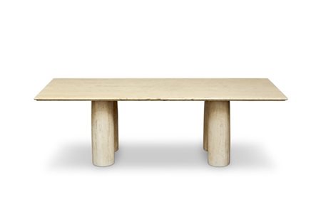 Mario Bellini Tavolo modello "Il Colonnato". Produzione Cassina, Meda, 1977. Tra