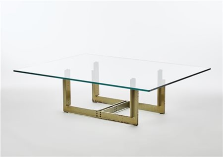 Carlo Scarpa Tavolino modello "Florian". Produzione Simon, Bologna, anni '70. Ba