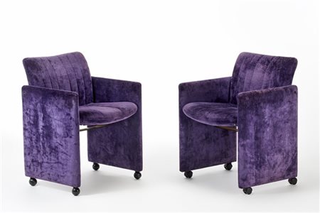 Kazuhide Takahama Lotto di due poltroncine su rotelle modello "Montebello". Prod