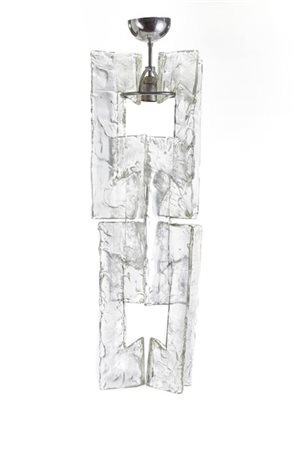 Mazzega (Attribuito)Lampada a sospensione. Italia, anni '70. Struttura in metal