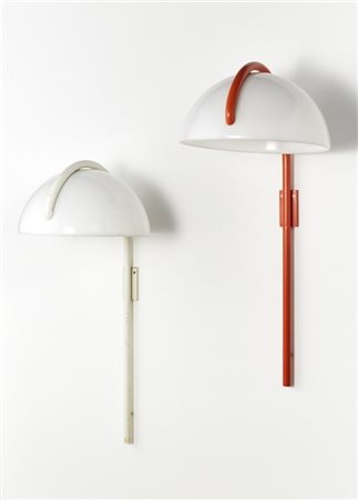 Elio Martinelli Lotto composto da due lampade da parete modello "Serpente". Prod