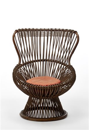 Franco Albini (1905-1977) e Gino Colombini (1915) Poltrona modello "Margherita".