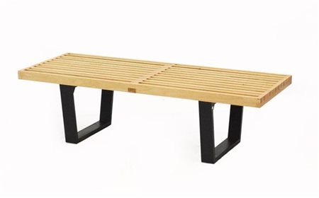 George Nelson Panca modello "Platform Bench". Produzione Alivar/ museum collecti