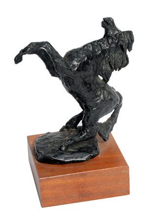 SASSU Aligi Milano, 1912 - Pollença, 2000 Cavallino impennato bronzo, cm. 16...