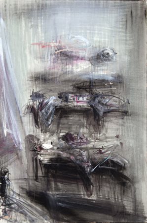 PAPETTI Alessandro Milano 1958 Senza titolo, 1995 olio su carta intelata, cm....