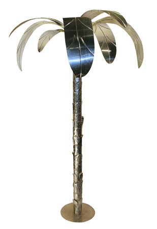 SCHIFANO Mario Homs 1934 - Roma 1998 Per costruzione di oasi alluminio, cm....