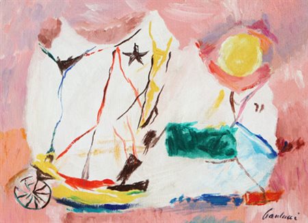 PAULUCCI Enrico Genova 1901 - Torino 1999 Senza titolo olio su tela, cm. 30 x...