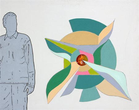 MAMBOR Renato Roma 1936 Mandala vegetale, 2010 acrilico su tela, cm. 80 x 100...