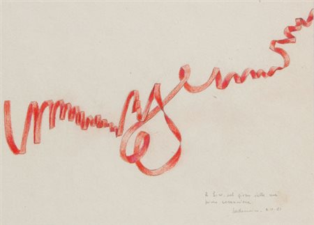 DADAMAINO Milano 1930 - Milano 2004 Senza titolo, 1981 matita e pastello su...