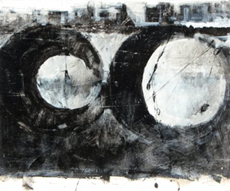 GUAITAMACCHI Jonathan Londra 1961 Ad memoriam. Paesaggio 1, 2002 olio su...