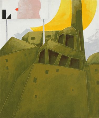 TADINI Emilio Milano 1927 - Milano 2002 Città italiana, 1988 acrilici su...