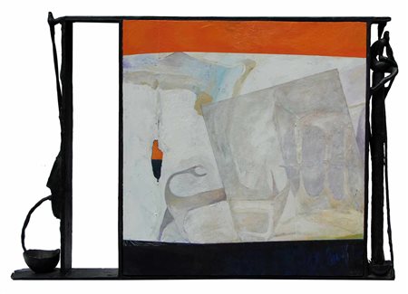 MARANIELLO Giuseppe Napoli 1945 Storie orizzontali, 1998 olio su tavola e...