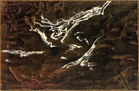 DOVA Gianni Roma 1925 - Pisa 1991 Composizione, 1952 tempera su carta...