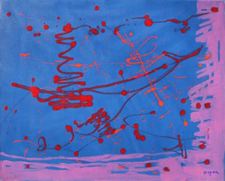 CORPORA Antonio Tunisi 1909 - Roma 2004 Il tappeto volante, 1973 olio su...