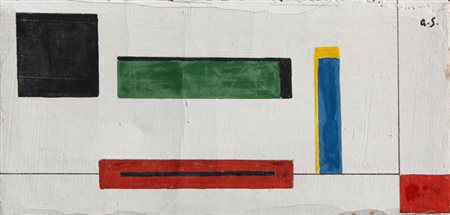 SOLDATI Atanasio Parma 1896 - Parma 1953 Composizione astratta, 1934 olio su...