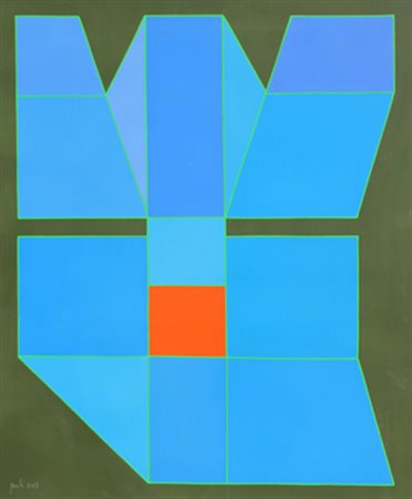 PERILLI Achille Roma 1927 Il lato sbagliato, 2008 olio su tela, cm. 81 x 65...